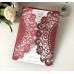 Red Wedding Invitation Thank You Card Laser Cut Slap-up Invitation Card